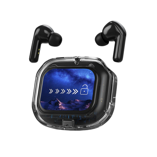 Air Max LCD Display Transparent Earbuds