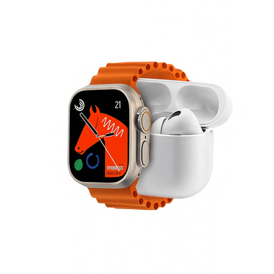 i20 ULTRA 2 MAX SUIT Smart Watch With Earbuds And 7 Straps